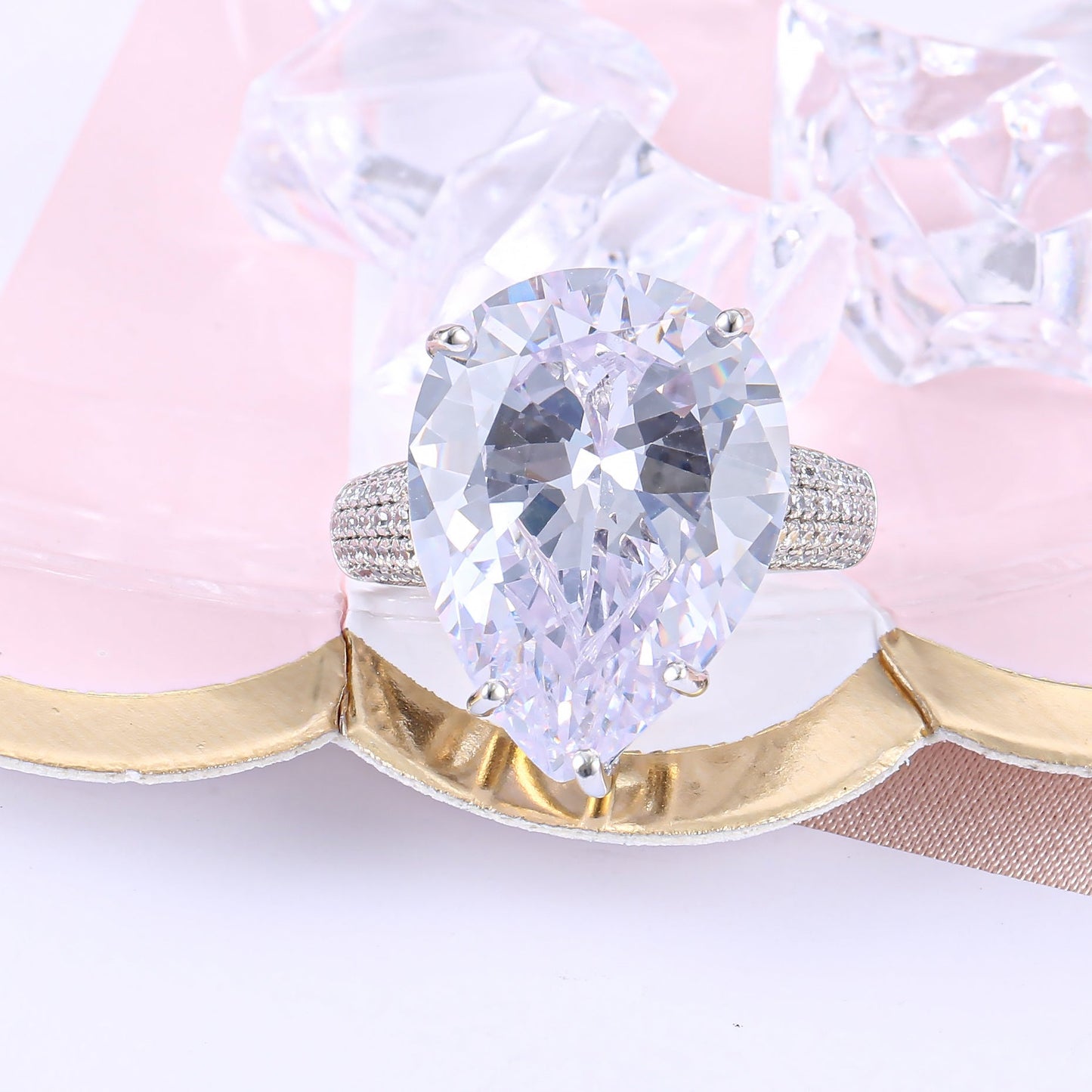 extraordinary white sapphire engagement ring