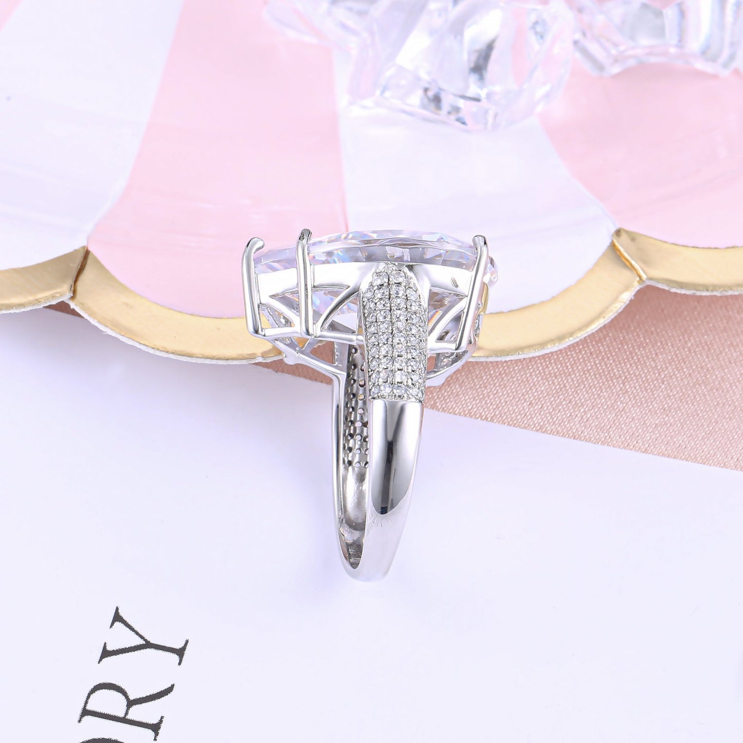 extraordinary white sapphire engagement ring