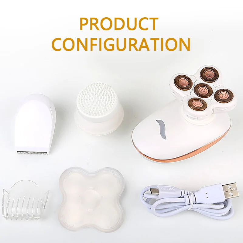 3 In 1 Lady Electric Shaver Painless Electric Hair Removal for Women