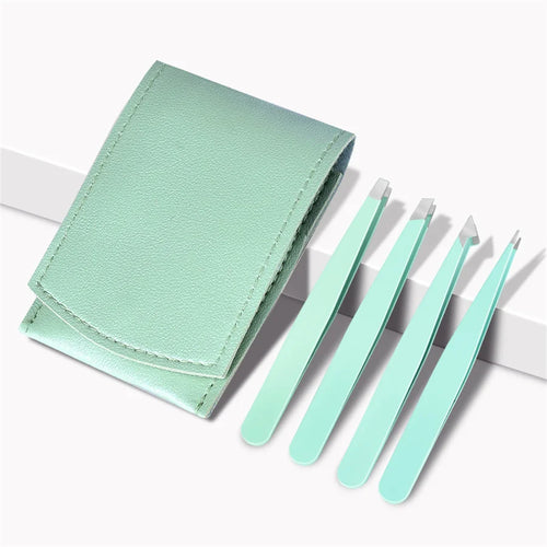 Eyebrow Tweezer Colorful Hair Beauty Fine Hairs Puller Stainless Steel