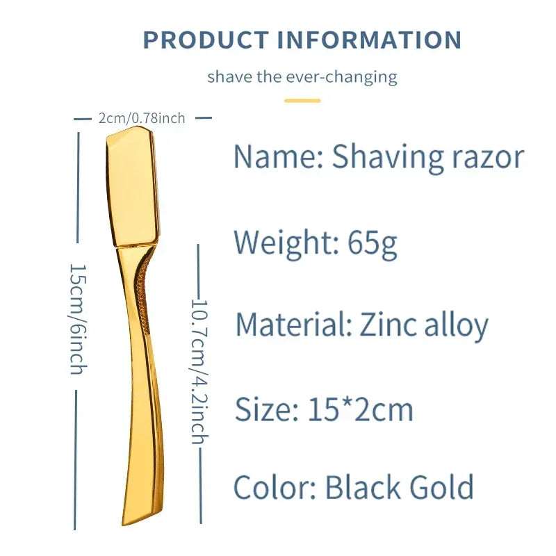 Professional Barber Straight Edge Shaving Razors Manual Zinc Alloy