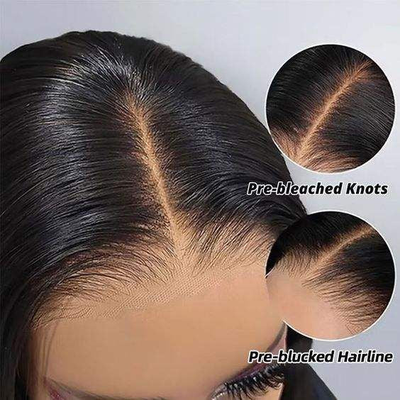 Royce Short Bob Transparent Lace Human Hair Wig,10-16 Inch Bone